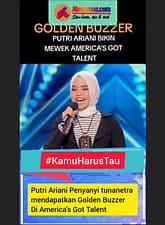 Profil Lengkap Putri Ariani Penyanyi Disabilitas Asal Indonesia Peraih Golden Buzzer di America’s Got Talent