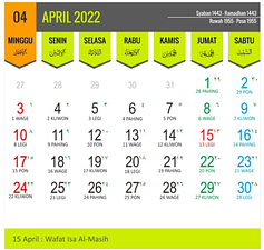 Tanggal Libur Dan Hari Besar Penting Di Bulan April 2022